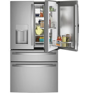 GE Profile 27.9 Cu. Ft. 4-Door French Door Smart Refrigerator with Hands-Free AutoFill - Stainless Steel with 1-Year Warranty