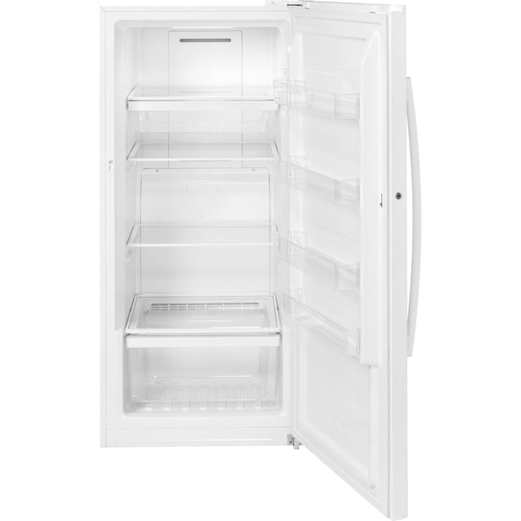 GE 14.1 cu. ft. Frost-Free Upright Freezer – Garage Ready – White – | Fully Functional | 1-Year Warranty (Model FUF14DLRWW)