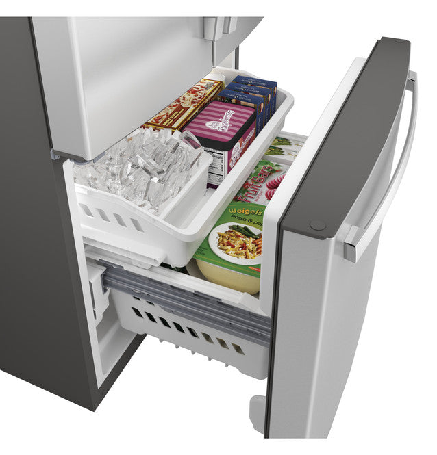GE 24.7 Cu. Ft. French Door Refrigerator – Stainless Steel, Internal Water Dispenser with 1 Year Warranty