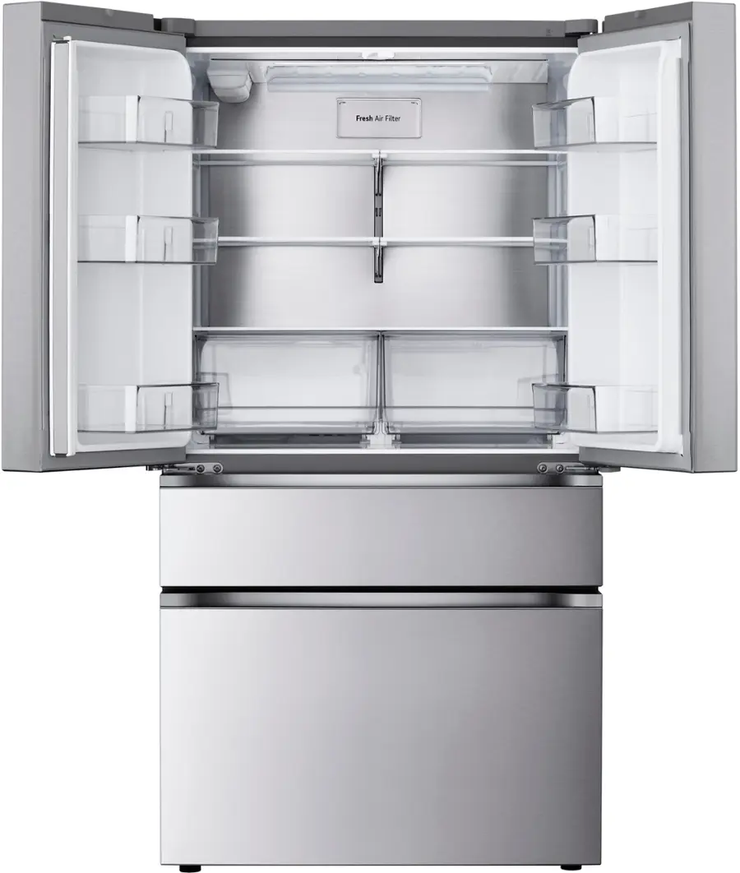 LG 29.6 cu. ft. Standard-Depth MAX 4-Door French Door Smart Refrigerator with Full-Convert Drawer – Stainless Steel | Fully Functional | 1-Year Warranty (LF30S8210S)