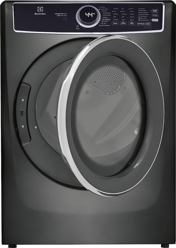 Electrolux 8.0 Cu. Ft. Stackable Electric Dryer with Steam & LuxCare Dry System – with 1-Year Warranty – Titanium (Model: ELFE7537AT)