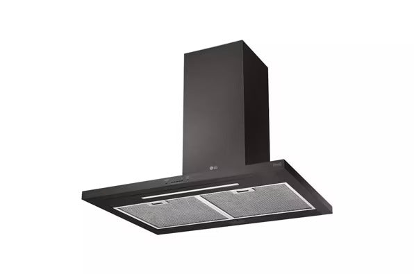 LG 30″ Convertible Wall-Mount Range Hood – PrintProof Black Stainless Steel – with 1-Year Warranty (Model: HCED3015D)