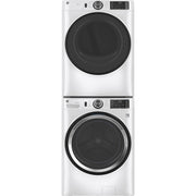GE 7.8 Cu. Ft. High-Efficiency Gas Dryer with Sensor Dry & 10 Cycles – with 1-Year Warranty – White (Model: GFD55GSSNWW)