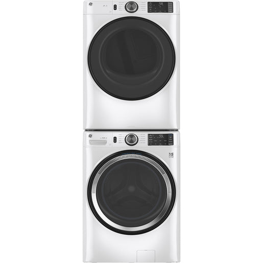 GE 7.8 Cu. Ft. High-Efficiency Gas Dryer with Sensor Dry & 10 Cycles – with 1-Year Warranty – White (Model: GFD55GSSNWW)