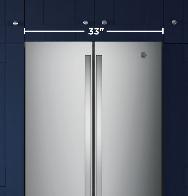 GE 24.7 Cu. Ft. French Door Refrigerator – Stainless Steel, Internal Water Dispenser with 1 Year Warranty