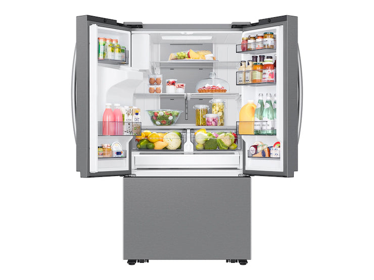 Samsung 26 cu. ft. Counter-Depth French Door Smart Refrigerator with Dual Ice – Stainless Steel – | Fully Functional | 1-Year Warranty (RF27CG5400SR/AA)