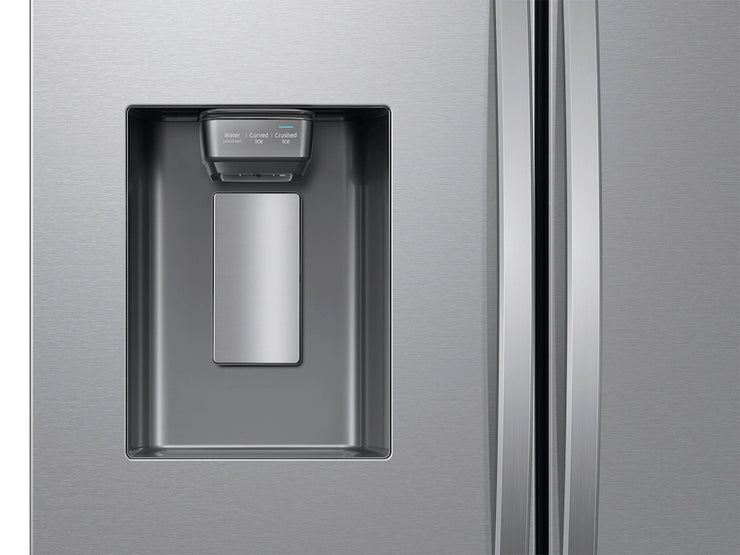 Samsung 26 cu. ft. Counter-Depth French Door Smart Refrigerator with Dual Ice – Stainless Steel – | Fully Functional | 1-Year Warranty (RF27CG5400SR/AA)