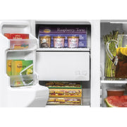 GE 25.1 Cu. Ft. Side-by-Side Refrigerator – Stainless Steel with External Ice & Water Dispenser with 1-Year Warranty