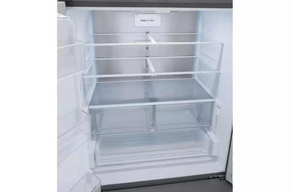 LG 26 cu. ft. Smart InstaView® Counter-Depth MAX™ French Door Refrigerator – Dual Ice, Stainless Steel  | 1-Year Warranty (Model LRFOC2606S)