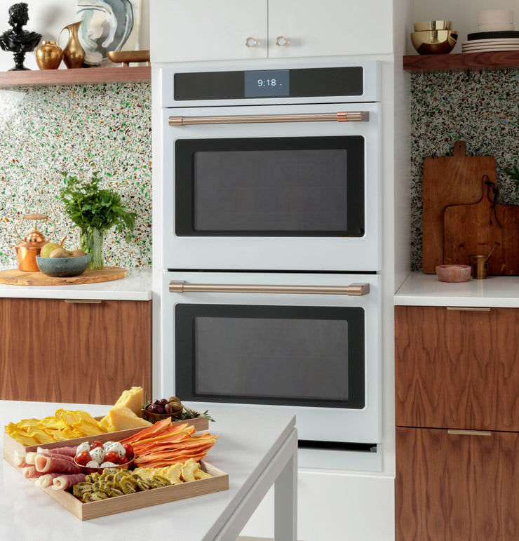 Café 30″ Built-In Double Electric Convection Wall Oven – Stainless Steel – Customizable Hardware  | Fully Functional | 1-Year Warranty (Model CTD70DP2NS1)
