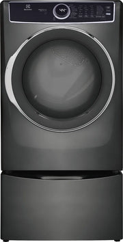 Electrolux 8.0 Cu. Ft. Stackable Electric Dryer with Steam & LuxCare Dry System – with 1-Year Warranty – Titanium (Model: ELFE7537AT)