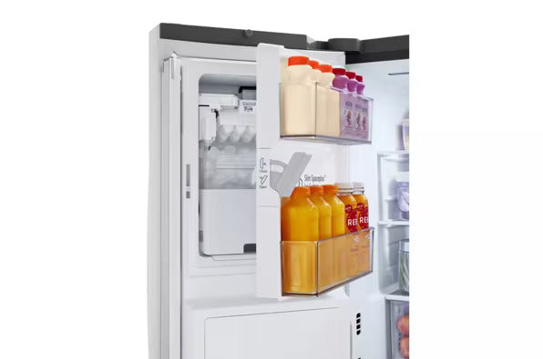 LG 26 cu. ft. Smart InstaView® Counter-Depth MAX™ French Door Refrigerator – Dual Ice, Stainless Steel  | 1-Year Warranty (Model LRFOC2606S)
