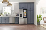 LG 26 cu. ft. Smart InstaView® Counter-Depth MAX™ French Door Refrigerator – Dual Ice, Stainless Steel  | 1-Year Warranty (Model LRFOC2606S)