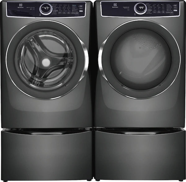 Electrolux 8.0 Cu. Ft. Stackable Electric Dryer with Steam & LuxCare Dry System – with 1-Year Warranty – Titanium (Model: ELFE7537AT)