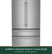 Café 28.7 Cu. Ft. 4-Door Smart French Door Refrigerator – Stainless Steel, AutoFill Pitcher, Convertible Drawer with 1-Year Warranty