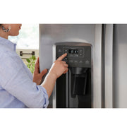 GE 25.3 Cu. Ft. Side-by-Side Stainless Steel Refrigerator with External Ice & Water Dispenser – Spacious, Stylish & Convenient with 1-Year Warranty