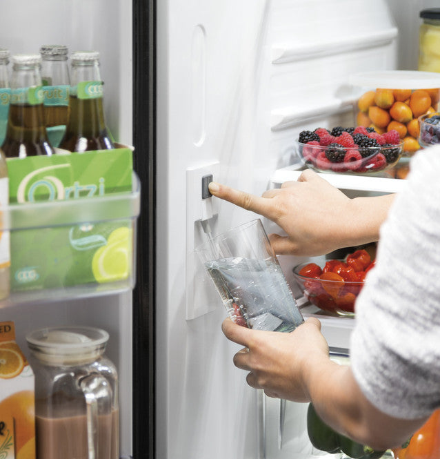GE 24.7 Cu. Ft. French Door Refrigerator – Stainless Steel, Internal Water Dispenser with 1 Year Warranty