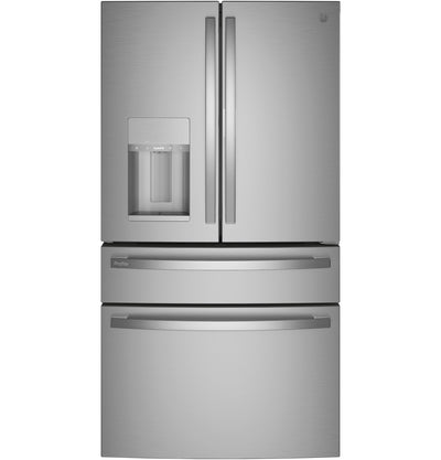 GE Profile 27.9 Cu. Ft. 4-Door French Door Smart Refrigerator with Hands-Free AutoFill - Stainless Steel with 1-Year Warranty
