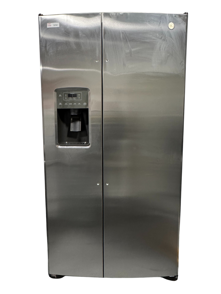 GE 25.3 Cu. Ft. Side-by-Side Stainless Steel Refrigerator with External Ice & Water Dispenser – Spacious, Stylish & Convenient with 1-Year Warranty