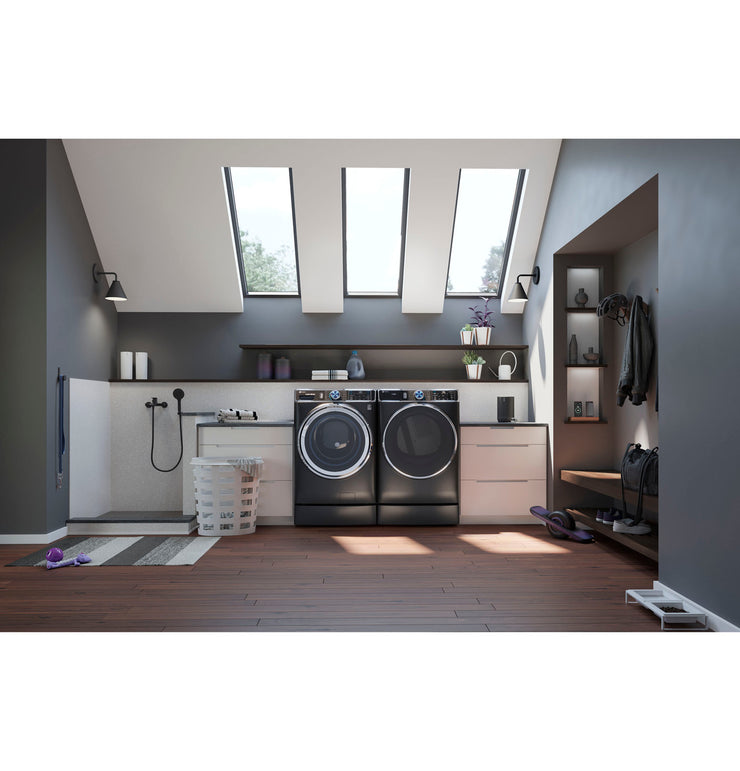 GE Profile 5.3 cu. ft Smart Front Load Steam Washer w/ UltraFresh Vent, Microban, SmartDispense 1-Year Warranty – Carbon Graphite (Model: PFW950SPTDS)