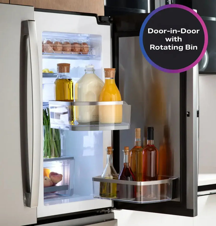 GE Profile 28 Cu. Ft. 4-Door Smart French Door Refrigerator – Convertible Zone, Stainless Steel with 1-Year Warranty