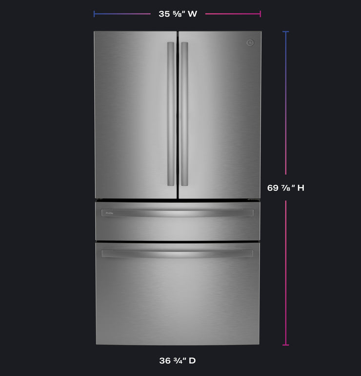 GE Profile™ 28.7 Cu. Ft. Smart 4-Door French Door Refrigerator – AutoFill Pitcher, ENERGY STAR® with 1-Year Warranty