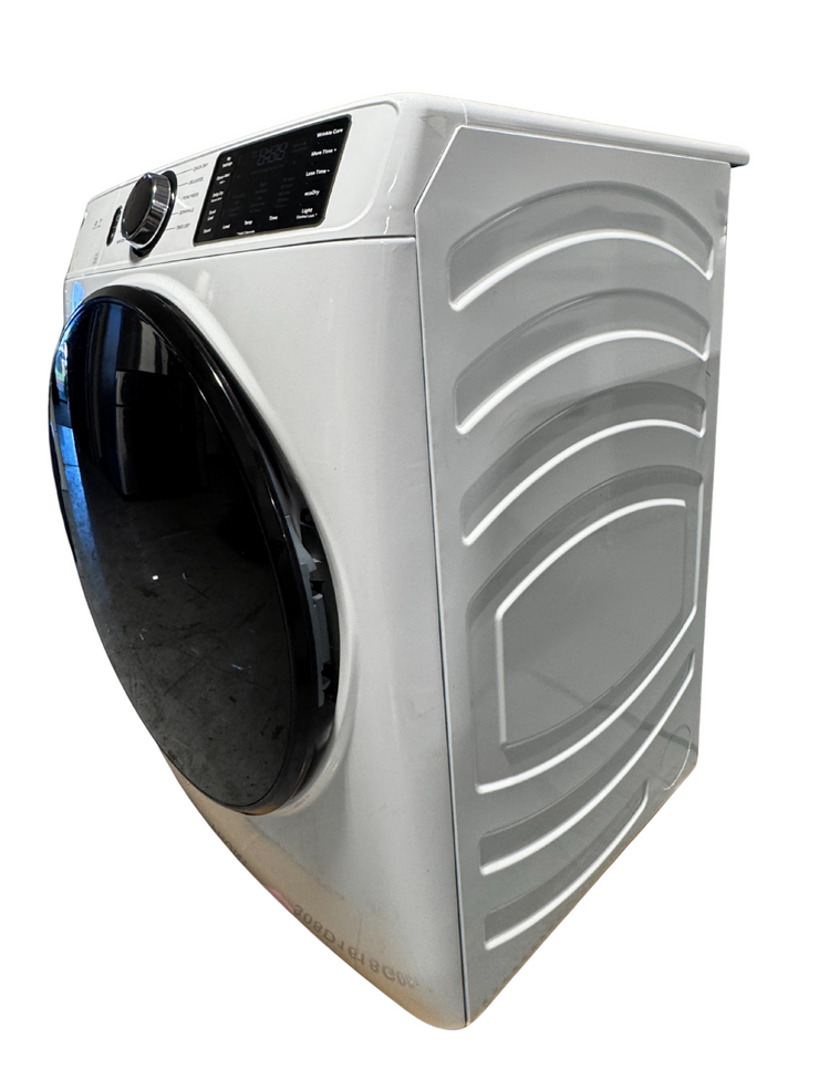 GE 7.8 Cu. Ft. High-Efficiency Gas Dryer with Sensor Dry & 10 Cycles – with 1-Year Warranty – White (Model: GFD55GSSNWW)