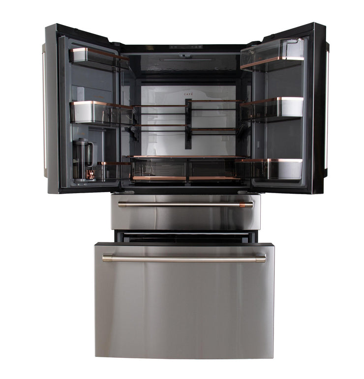 Café 28.7 Cu. Ft. 4-Door Smart French Door Refrigerator – Stainless Steel, AutoFill Pitcher, Convertible Drawer with 1-Year Warranty