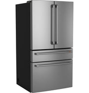 Café 28.7 Cu. Ft. 4-Door Smart French Door Refrigerator – Stainless Steel, AutoFill Pitcher, Convertible Drawer with 1-Year Warranty