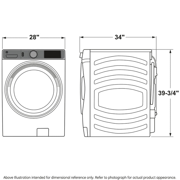 GE Profile 5.3 cu. ft Smart Front Load Steam Washer w/ UltraFresh Vent, Microban, SmartDispense 1-Year Warranty – Carbon Graphite (Model: PFW950SPTDS)