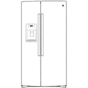 GE 25.3 Cu. Ft. Side-by-Side Stainless Steel Refrigerator with External Ice & Water Dispenser – Spacious, Stylish & Convenient with 1-Year Warranty