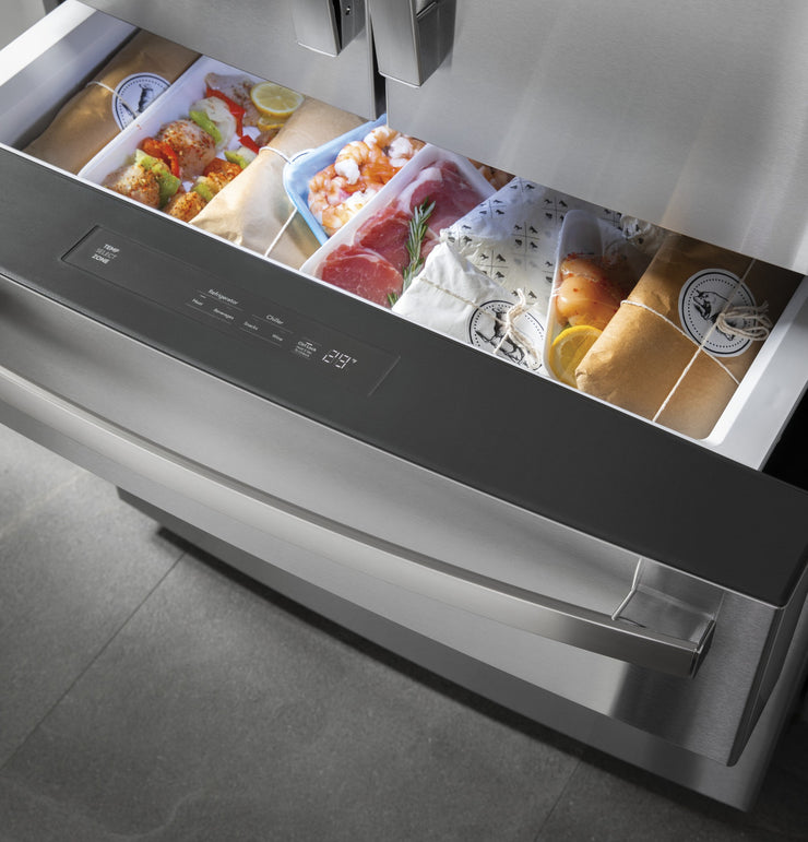 GE Profile 27.9 Cu. Ft. 4-Door French Door Smart Refrigerator with Hands-Free AutoFill - Stainless Steel with 1-Year Warranty