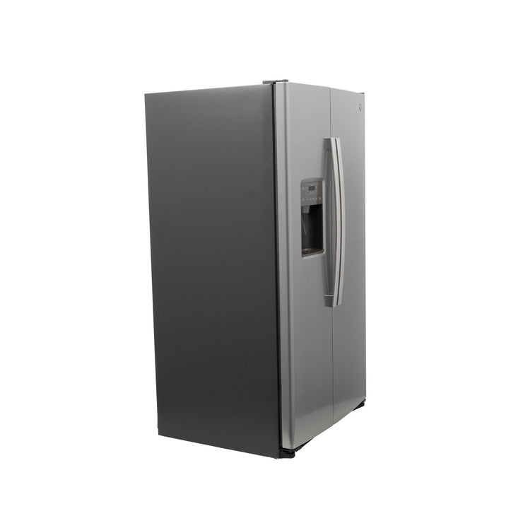 GE 25.3 Cu. Ft. Side-by-Side Stainless Steel Refrigerator with External Ice & Water Dispenser – Spacious, Stylish & Convenient with 1-Year Warranty