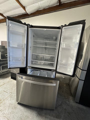 GE 24.7 Cu. Ft. French Door Refrigerator – Stainless Steel, Internal Water Dispenser with 1 Year Warranty