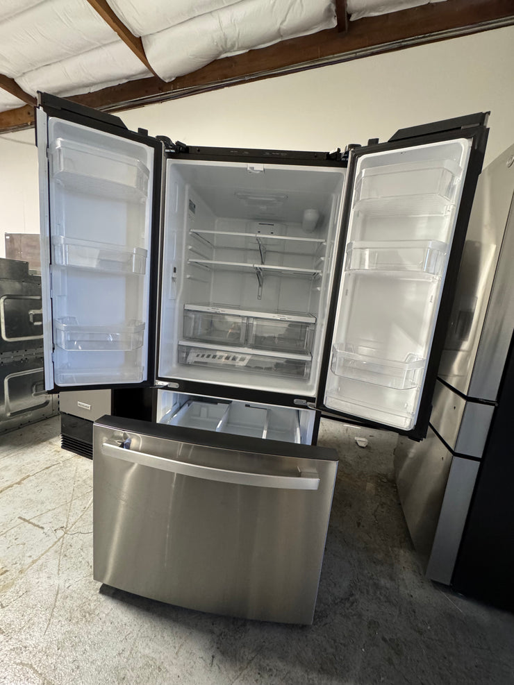 GE 24.7 Cu. Ft. French Door Refrigerator – Stainless Steel, Internal Water Dispenser with 1 Year Warranty
