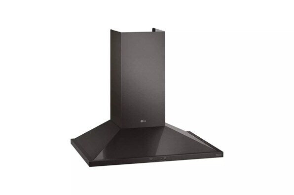 LG 30″ Convertible Wall-Mount Range Hood – PrintProof Black Stainless Steel – with 1-Year Warranty (Model: HCED3015D)
