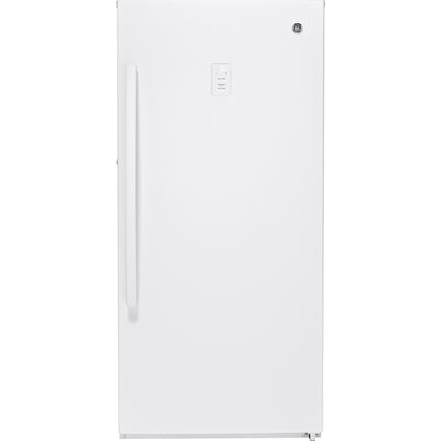 GE 14.1 cu. ft. Frost-Free Upright Freezer – Garage Ready – White – | Fully Functional | 1-Year Warranty (Model FUF14DLRWW)