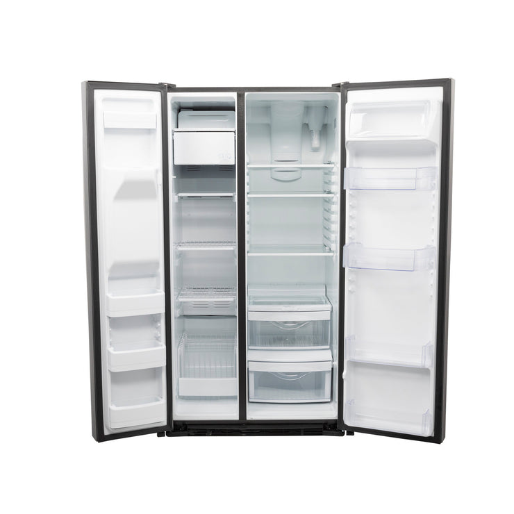 GE 25.3 Cu. Ft. Side-by-Side Stainless Steel Refrigerator with External Ice & Water Dispenser – Spacious, Stylish & Convenient with 1-Year Warranty
