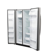 GE 25.3 Cu. Ft. Side-by-Side Stainless Steel Refrigerator with External Ice & Water Dispenser – Spacious, Stylish & Convenient with 1-Year Warranty