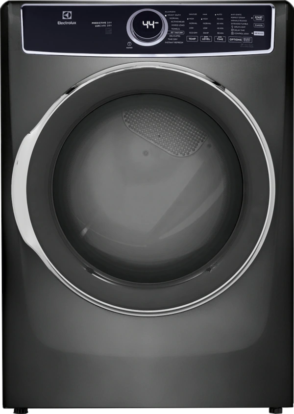 Electrolux 8.0 Cu. Ft. Stackable Electric Dryer with Steam & LuxCare Dry System – with 1-Year Warranty – Titanium (Model: ELFE7537AT)