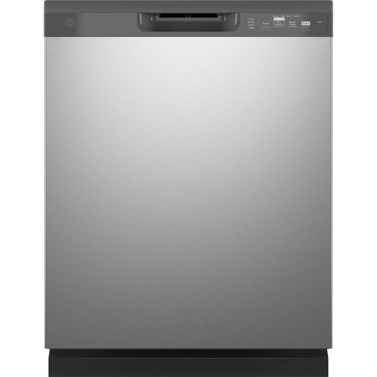 GE 24" Stainless Steel Front Control Dishwasher – Dry Boost, 59 dBA, Plastic Tub (1-Year Warranty)