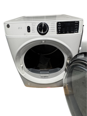 GE 7.8 Cu. Ft. High-Efficiency Gas Dryer with Sensor Dry & 10 Cycles – with 1-Year Warranty – White (Model: GFD55GSSNWW)