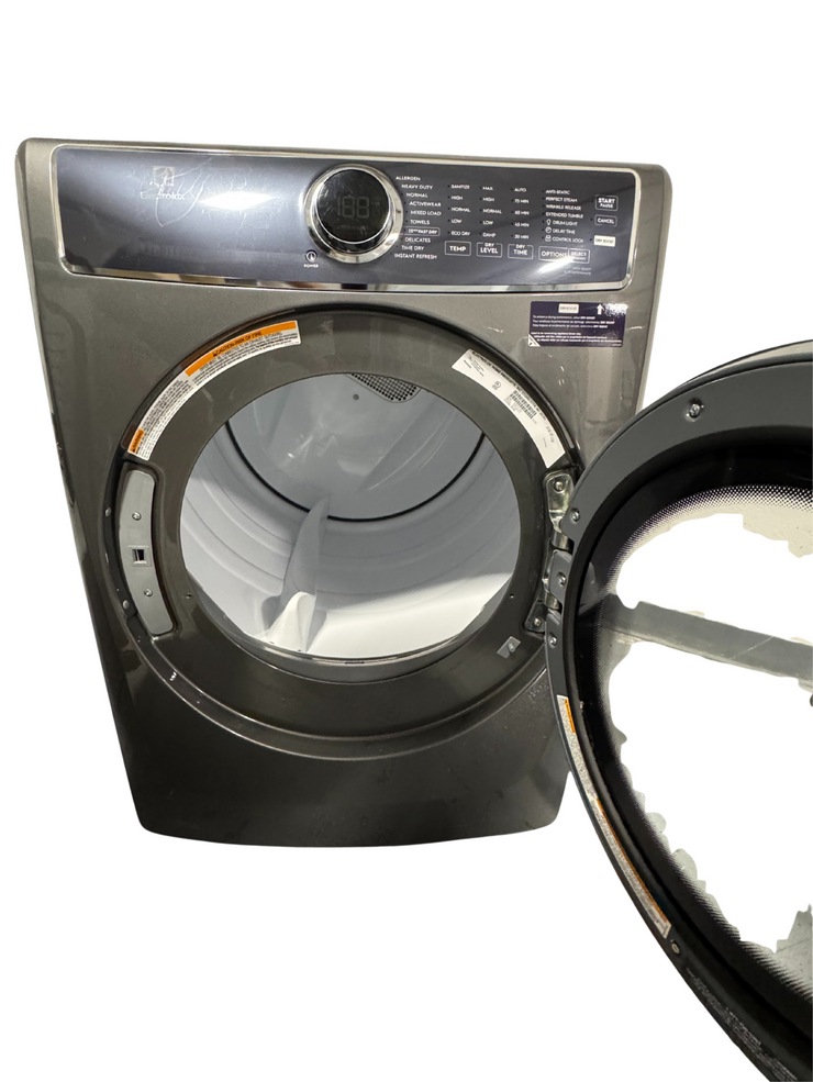 Electrolux 8.0 Cu. Ft. Stackable Electric Dryer with Steam & LuxCare Dry System – with 1-Year Warranty – Titanium (Model: ELFE7537AT)