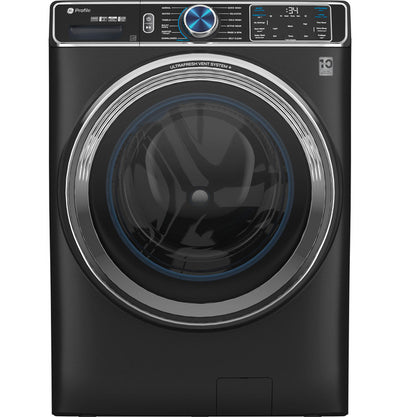 GE Profile 5.3 cu. ft Smart Front Load Steam Washer w/ UltraFresh Vent, Microban, SmartDispense 1-Year Warranty – Carbon Graphite (Model: PFW950SPTDS)