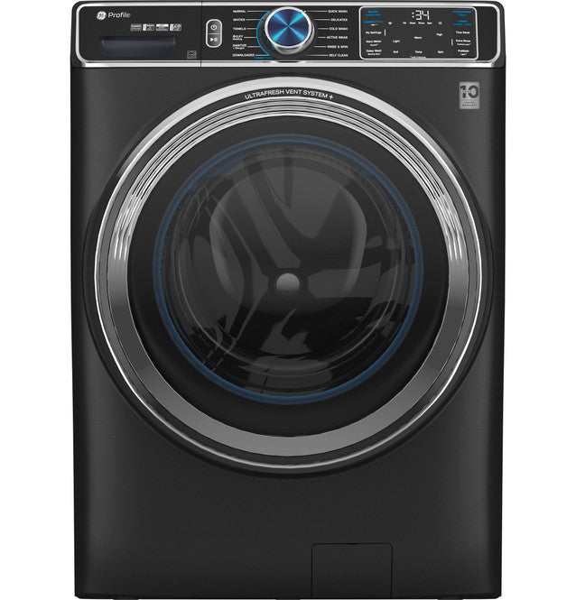 GE Profile 5.3 cu. ft Smart Front Load Steam Washer w/ UltraFresh Vent, Microban, SmartDispense 1-Year Warranty – Carbon Graphite (Model: PFW950SPTDS)