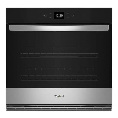 Whirlpool 30″ Built-In Single Electric Convection Wall Oven with Air Fry & Wi-Fi – Stainless Steel | 1-Year Warranty (Model WOES5030LZ)