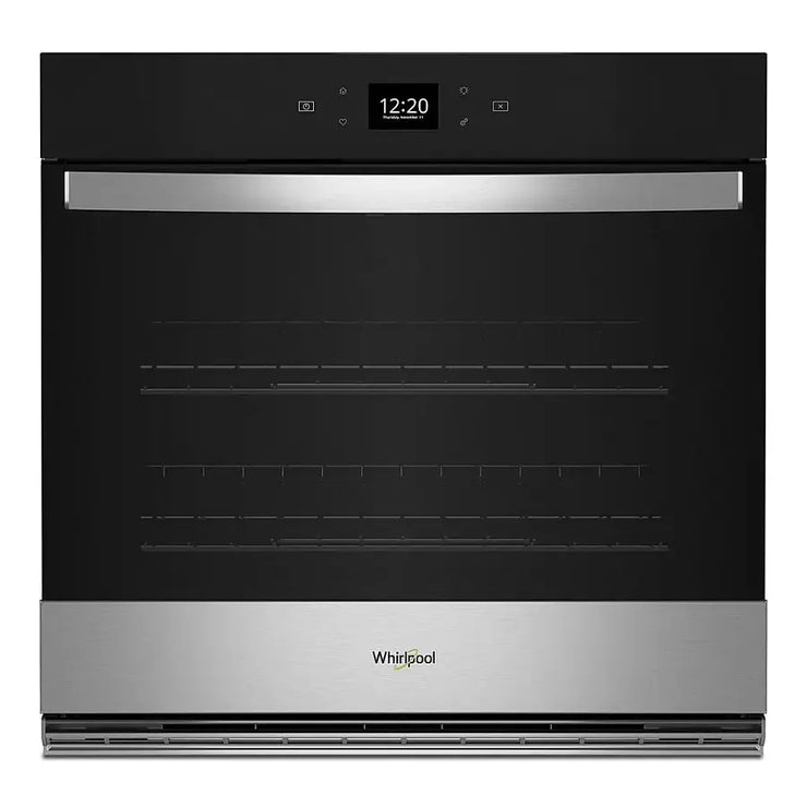 Whirlpool 30″ Built-In Single Electric Convection Wall Oven with Air Fry & Wi-Fi – Stainless Steel | 1-Year Warranty (Model WOES5030LZ)