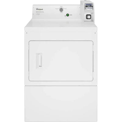 Whirlpool 7.4 Cu. Ft. Commercial Gas Dryer with High-Velocity Airflow –1-Year Warranty – White (Model: CGM2745FQ)