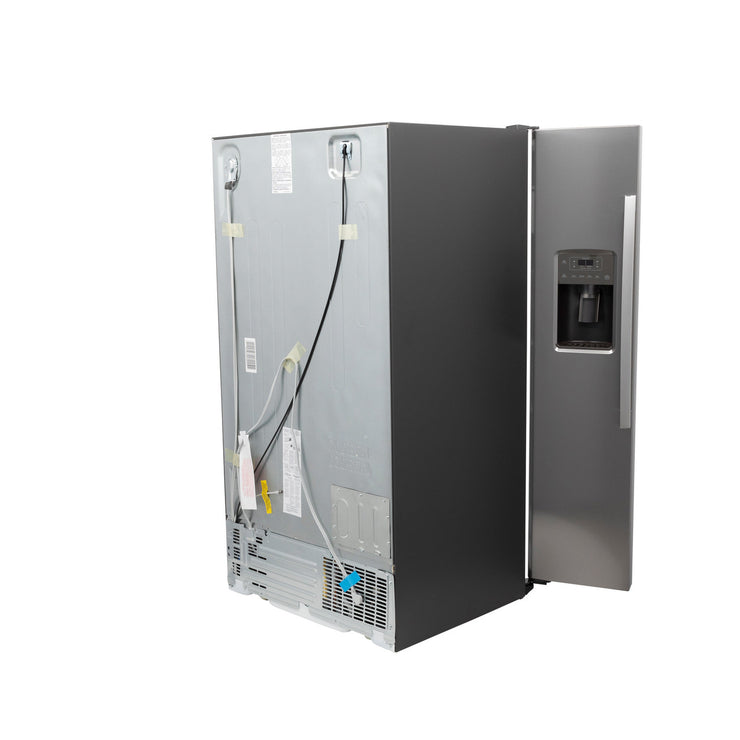 GE 25.3 Cu. Ft. Side-by-Side Stainless Steel Refrigerator with External Ice & Water Dispenser – Spacious, Stylish & Convenient with 1-Year Warranty