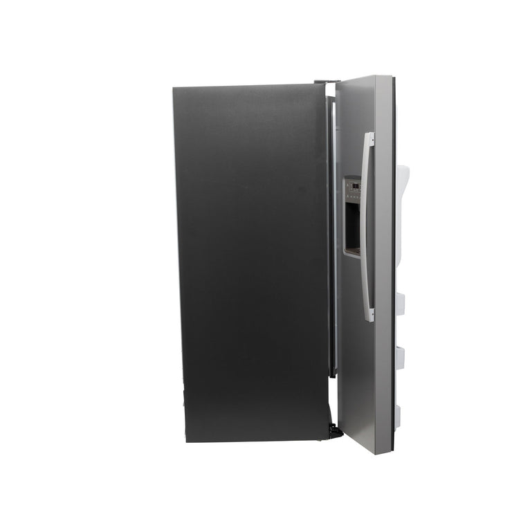 GE 25.3 Cu. Ft. Side-by-Side Stainless Steel Refrigerator with External Ice & Water Dispenser – Spacious, Stylish & Convenient with 1-Year Warranty